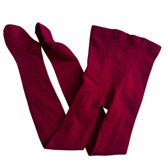 Girls' Small Unbranded Red Tights - Perfect Condition! - Picture 1 of 4